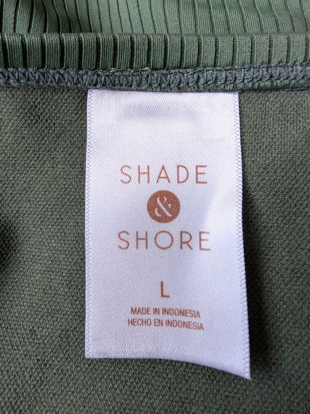 Shade & Shore Jewel Green Ribbed Underwire Bikini | Size Large/38D - Picture 3 of 5